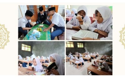 Membangun Karakter Qur’ani: Rutinitas Tadarus Pagi di SMP Al-Amin Bantarsari